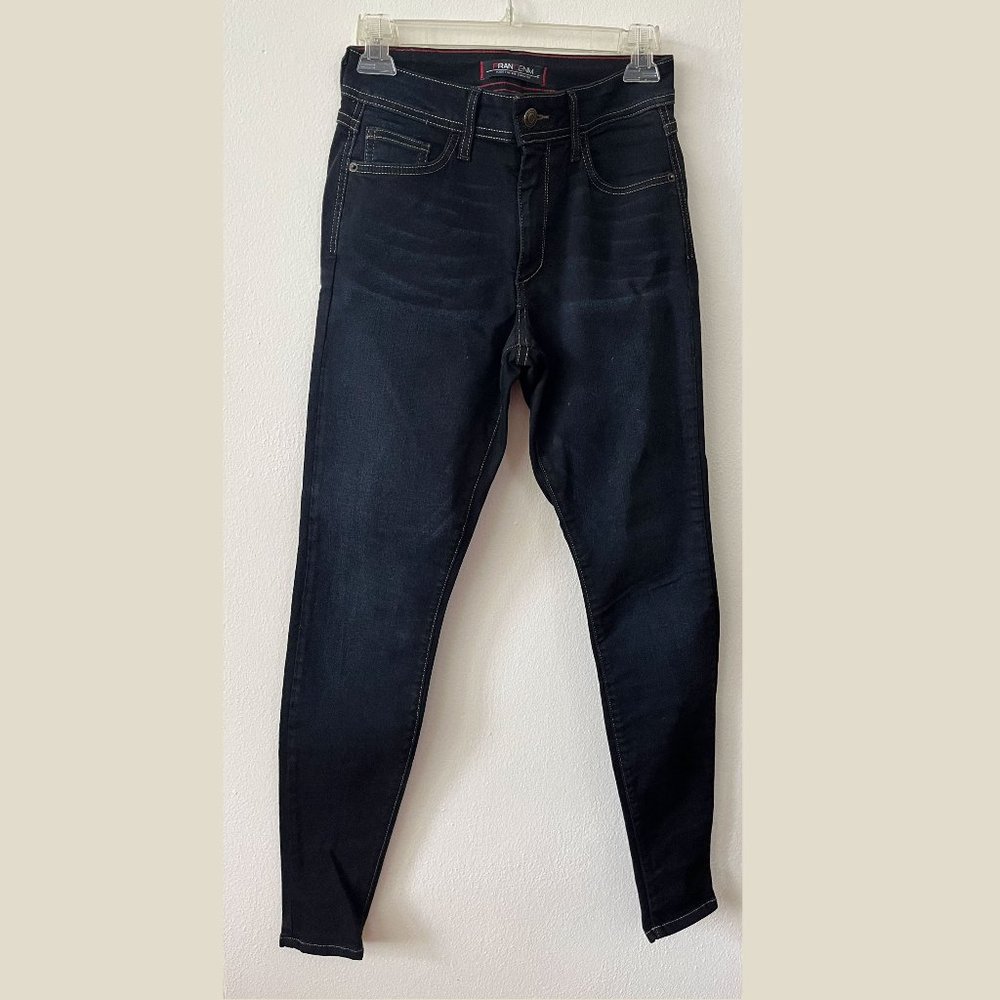 Fran denim Nicole high rise skinny jeans dark wash